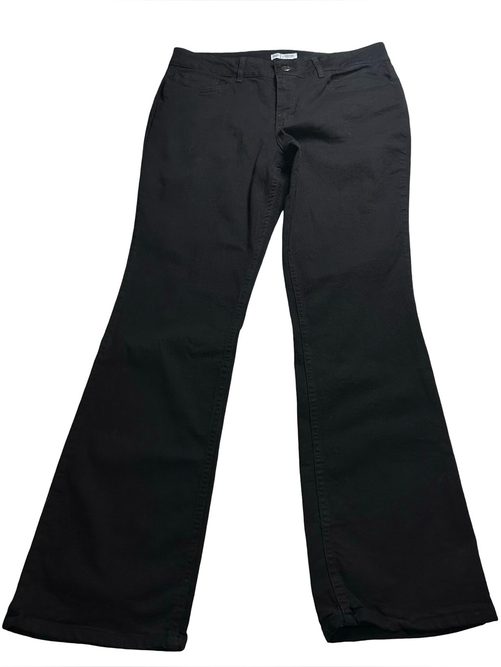 Riders by Lee Womens Black Mid Rise Bootcut Stretch Jeans Pant Sz 16L 36x33 NWT